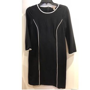 Banana Republic Black Long Sleeve Mini Dress
